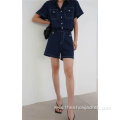 New Style Causal Solid Short Jeans for Women